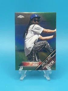 2016 Topps Chrome First Pitch Steve Aoki #FPC-11 Green /99 - Picture 1 of 3