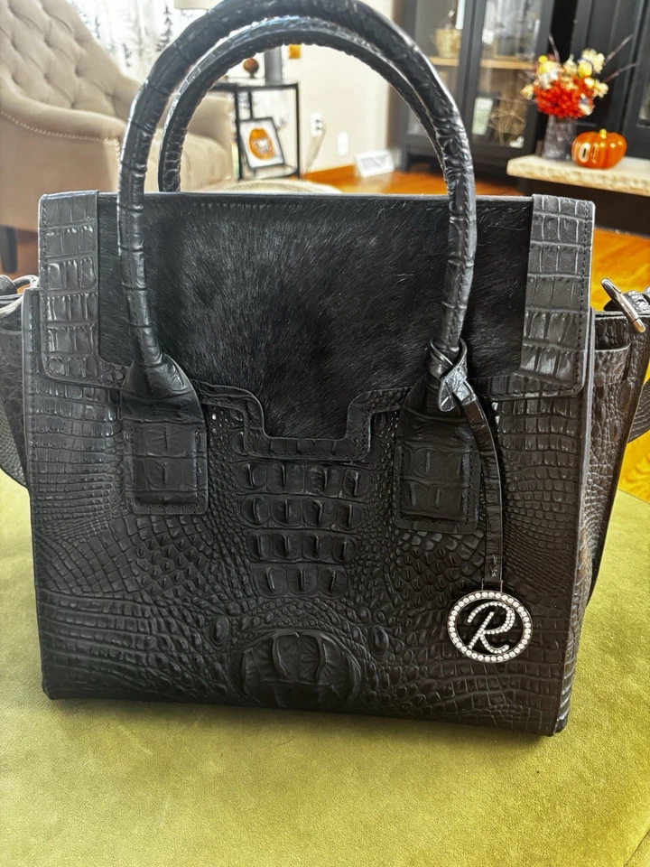 Bolso de mano Raviani Croc en relieve Foto 1 de 4