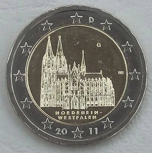 2 Euro Gedenkmünze Deutschland G 2011 Kölner Dom unz. - Bild 1 von 1