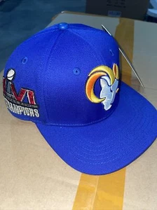 LOS ANGELES RAMS LOGO SNAPBACK HAT superbowl champions 2022 pro standard - Picture 1 of 5