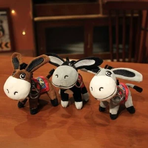 Soft Donkey Plush Keychain Fluffy Donkey Plush Toy Female Lady Girl - Picture 1 of 15