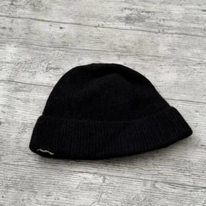 Vintage Steffner schwarz Wolle gerippt Ski Beanie Mütze Damen Snowboard - Bild 1 von 5