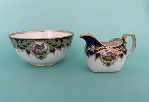 Copeland Spode Cina blu esotico Chelsea uccellino ciotola rifiuti e crema 1715 fagiano - Foto 1 di 18