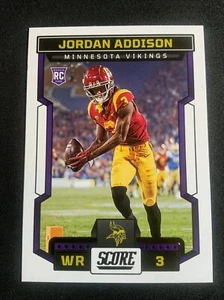 Jordan Addison Rc Score 2023 NFL Vikings Football Card #346 Rookie - Picture 1 of 5