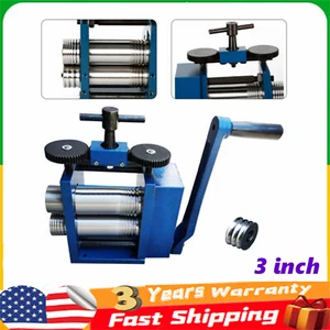 Manual Combination Rolling Mill Machine Jewelry Metal Tools Equipments NEW 75mm - Picture 1 of 23