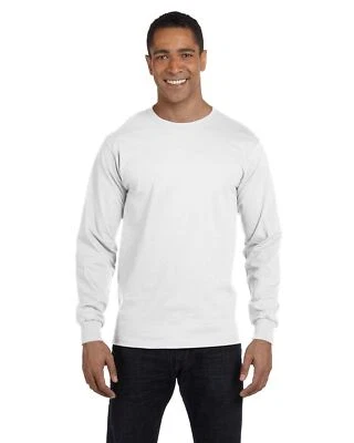 Hanes Men's ComfortSoft Essential-T 100% Cotton Long Sleeve S-3XL T-Shirt R5286 - Image 1 of 2