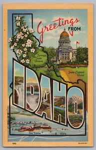 Postal saludos desde Idaho, carta grande - Imagen 1 de 2