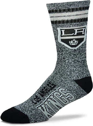 New Pair Los Angeles Kings Marbled Gray Socks NHL Hockey Socks Gift Mens Large Cover