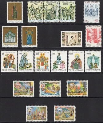 VATICAN  1988  #806-825, C83-87  MINT NH - Image 1 of 2