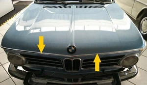 Moldura capó delantero central BMW e10 serie 02 1502 1602 1802 2002 Ti Tii Turbo - Imagen 1 de 7