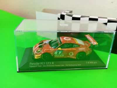 MINICHAMPS - PORSCHE 911 GT3 R 24H NURBURGRING 2018 1:43 SCALE 410 186702 SEAN - Image 1 of 4