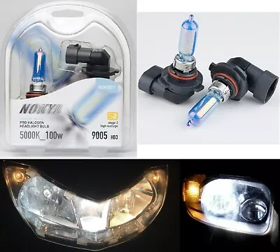 Nokya 5000K White 9005 HB3 Nok8011 100W Two Bulbs Head Light High Beam high Watt - Image 1 of 4