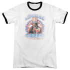 Rocky Ringer T Shirt Apollo Creed American White Tee
