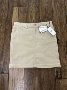New 7 For All Mankind Girls' Skirt Size 12 Khaki School  - Picture 1 of 8