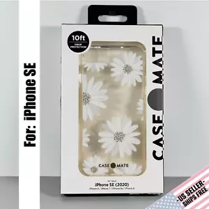 CASE-MATE Hülle für iPhone SE (2020) 8/7/6s/6: Translucent Glitter Daisies | NEU - Bild 1 von 3