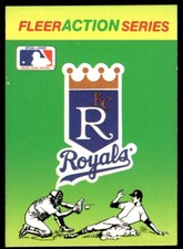 1990 Fleer Baseball Card Kansas City Royals Sticker