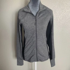Forever 21 Women’s Medium Grey Black Activewear Jacket - Picture 1 of 6