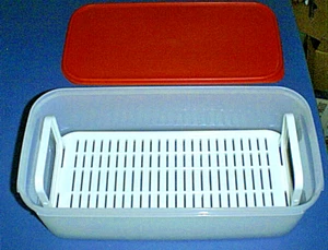 Modular Mates TUPPERWARE Produce Manager #1718 with Rack #1716 & RED Seal #1719 - Picture 1 of 7
