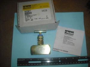 Parker 1/2" Needle Valve, P/N NVC8FF 6,000 PSI, Steel Body NIB - Picture 1 of 4