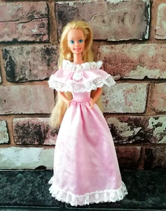 Barbie Bridal Collection Dress 1993 Mattel #68065 Pink Satin Vintage No Doll - Picture 1 of 7