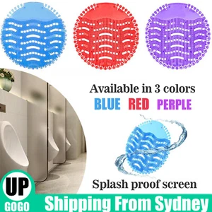 8x Screens Deodorizer Anti Splash Urinal Mats Odor Freshener for Toilet Bathroom - Picture 1 of 14