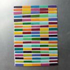 ACEO Original Painting Geometric Collage Stripes Paint Samples No. 33