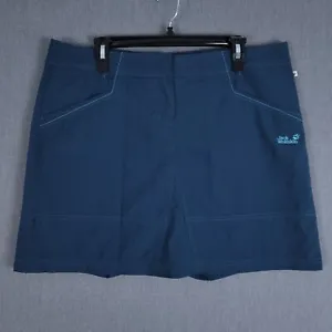 Jack Wolfskin Shorts Womens Large Blue Regular Fit Low Waist Outdoor Skort - Picture 1 of 11