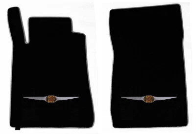 ¡NUEVO! Alfombrillas delanteras negras Chrysler Crossfire 2004-2008 logotipo de alas bordadas Foto 1 de 4