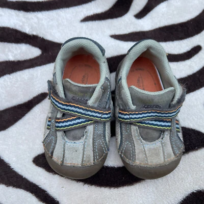 Stride Rite Toddler Boys Bico Shoes Size 4 , 4M Brown Leather - Imagem 1 de 4