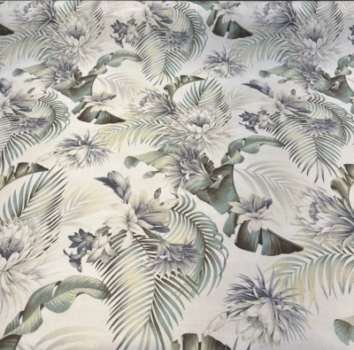 Tela para cortinas de tapicería Harbor Island White Smoke Tommy Bahama por yarda Foto 1 de 4