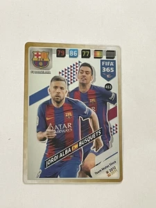 PANINI ADRENALYN XL FIFA 365 2018 JORDI ALBA/BUSQUETS MULTIPLE CARD NO 453 - Picture 1 of 1