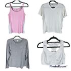 Lot of 4 Athletic Workout Tops Nike Under Armour Champion Bulk Sz M