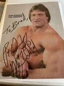 "MR WONDERFUL" PAUL ORNDORFF AUTOGRAPHED 8X10 PHOTO signed Auto Deceased WWE - Picture 1 of 1