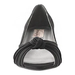 Dyeables Women's Becky Peep-Toe Pump (Black,9) - Picture 1 of 1