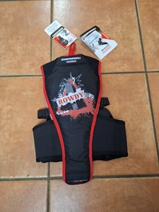 Rückenprotektor Kinder, Komperdell Cross+, Rowdy jr. Schwarz/rot, Größe 128 - Bild 1 von 6