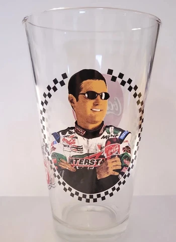 NASCAR Coca Cola Racing Pint Glass Bobby Labonte #18 Interstate Batteries Cover