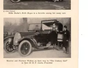 1917 Issota Fraschini owner Maurice Walton from Theatre Magazine - Very Rare - Picture 1 of 1