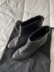 Rag & Bone Classic Newbury Leather Black Ankle Boots Size 39 - Picture 1 of 13