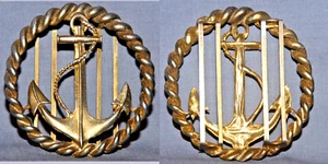 LARGE 67mm CZARIST RUSSIAN NAVY OFFICERS DRESS BELT BUCKLE - $price reduced - Picture 1 of 1