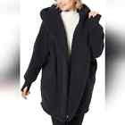 G.I.L.I. The Lounger Oversized Sherpa Hoodie Black size M/L