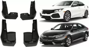 Sedan Mud Flaps Splash Guards Front&Rear Wheel Cover For 2016-2021 Honda Civic - Foto 1 di 7