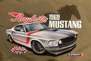 MUSTANG Ray bestos 1969 Mustang T-shirt Element 3 Men’s Size 2XL XXL Cotton New - Picture 1 of 5