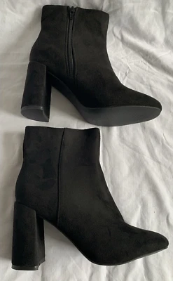 Boohoo Botines Negro Imitación Gamuza Talla 5 Foto 1 de 4