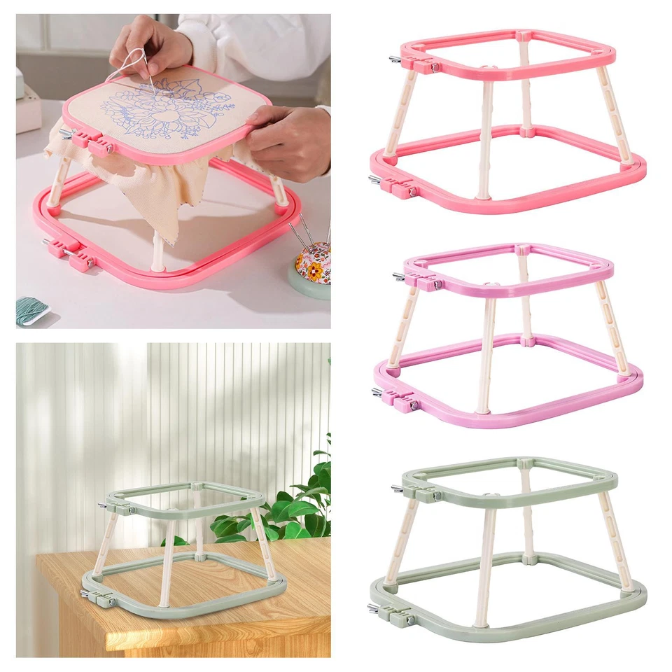 Cross Stitch Rack Embroidery Frame Lap Stand Double Layer DIY Tool Art Crafts - Image 1 of 1