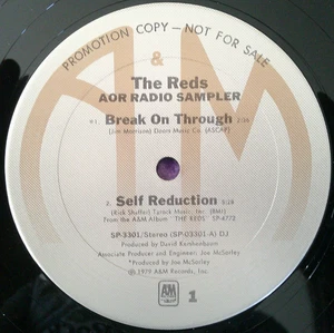 The Reds – AOR Radio Sampler - US NEW WAVE PROMO ONLY 12" 1979 - Picture 1 of 2