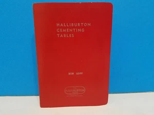Halliburton Cementing Tables Book Engineering Red Book Copyright 1972 - Picture 1 of 9