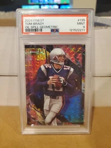 Tom Brady 2024 Topps Finest Oil Spill Geometric 12/15 Number Match PSA 9 - Bild 1 von 3