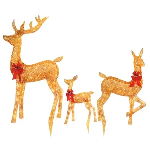 Outdoor Christmas Deer Lightings Acrylic Material Christmas Garden Lights - Picture 1 of 10