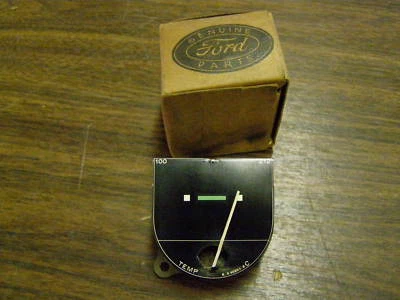 NOS 1946 1947 Ford Car Water Temperature Gauge Deluxe Foto 1 de 4