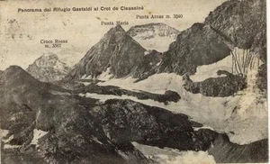 PANORAMA VON DER HÜTTE GASTALDI BIS ZUM CROT DE CIAUSSINE 1929 - Bild 1 von 1